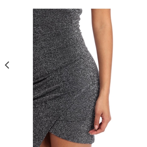 Glitter Asymmetrical Dress - Picture 5 of 12